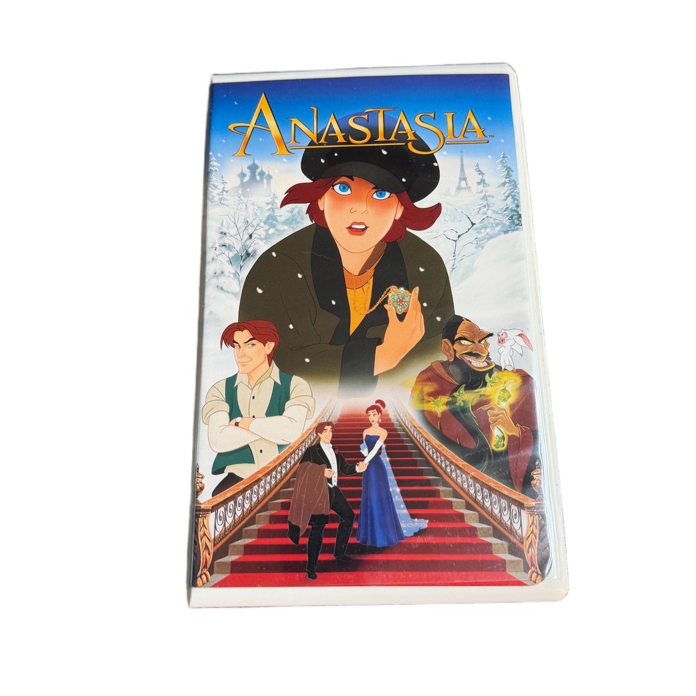 Anastasia VHS 1997 Animated Musical Movie 20th Century Fox Clamshell Case G